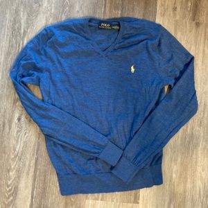 Sky Blue Ralph Lauren V-Neck Sweater